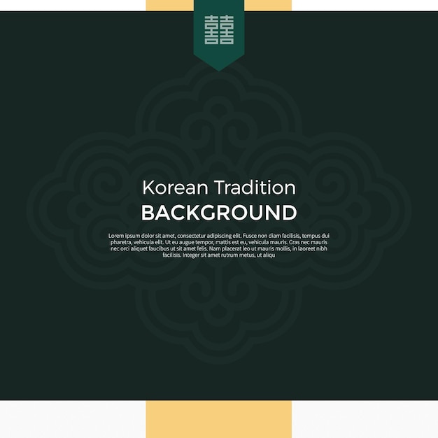 Vector korean traditional new year background