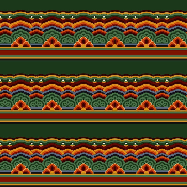 韓国の伝統的な模様のデザイン。