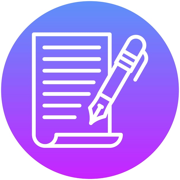 Kort verhaal vector icoon illustratie van Literatuur icoon set