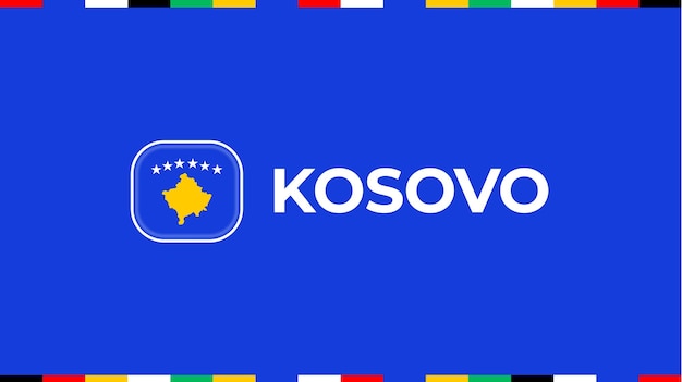 Kosovo vlag voetbal 2024 toernooi