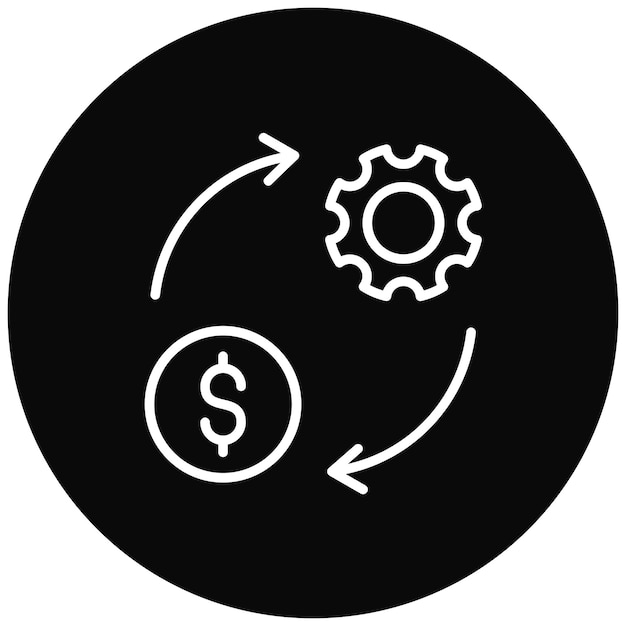 Kostenoptimalisatie vector icoon Kan worden gebruikt voor massaproductie icoon set