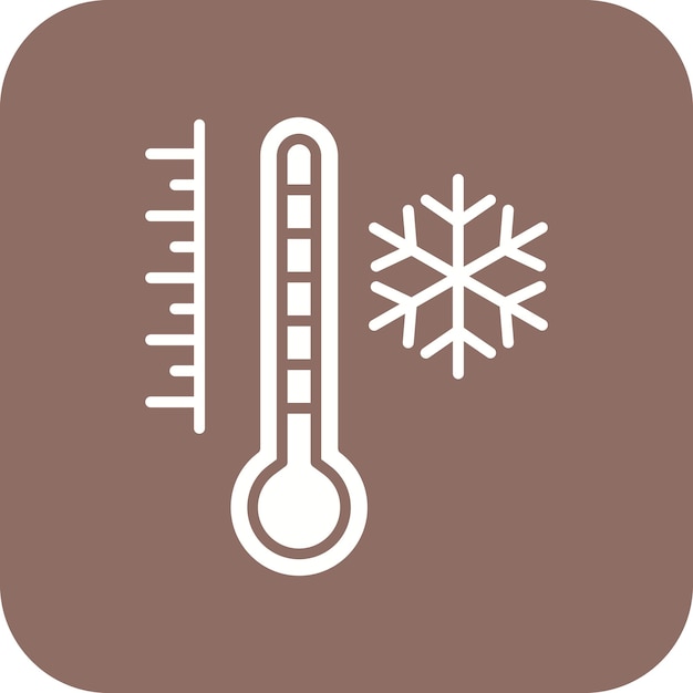 Koude temperatuur icoon vector afbeelding Kan worden gebruikt voor weer