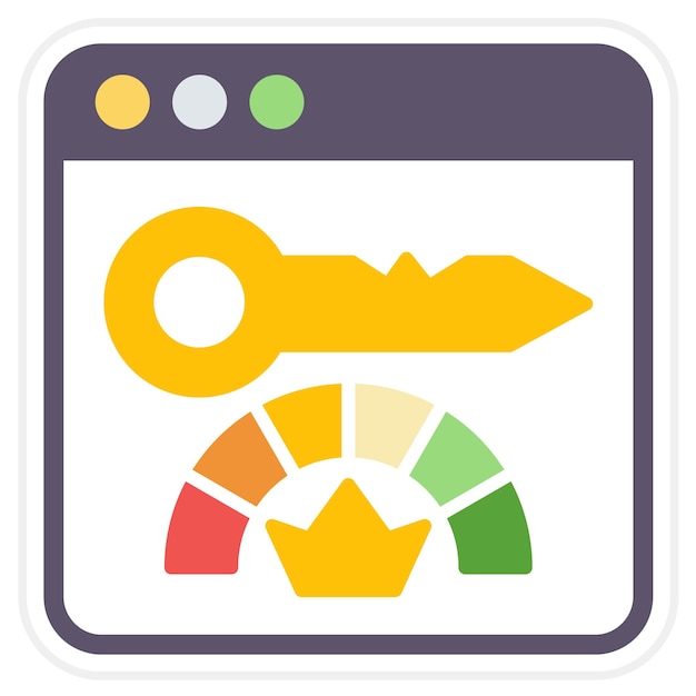 Vector kpi icon vector image can be used for productivity