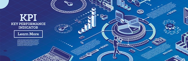 KPI Key Performance Indicator Vector Illustration