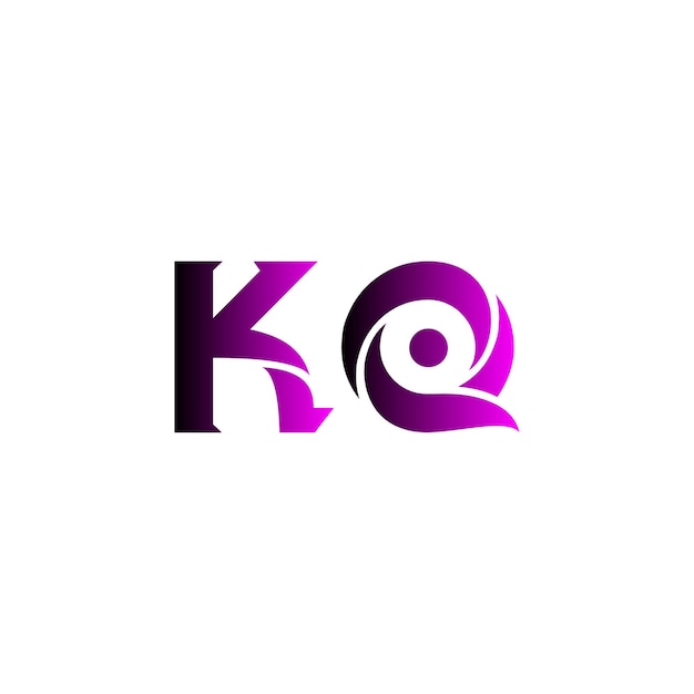 Vector kq logo design