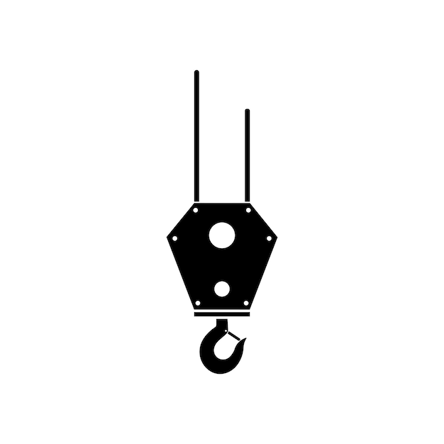 Kraan haak logo vector sjabloon