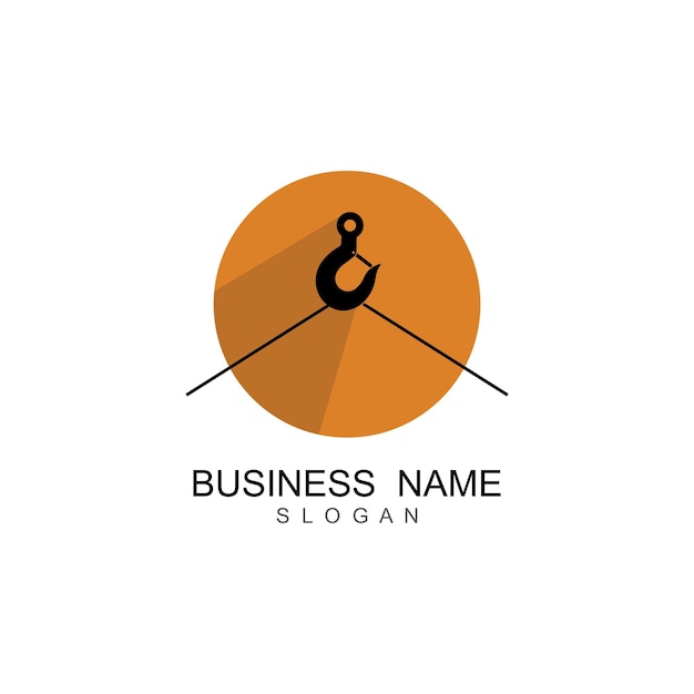 Kraan haak logo vector sjabloon