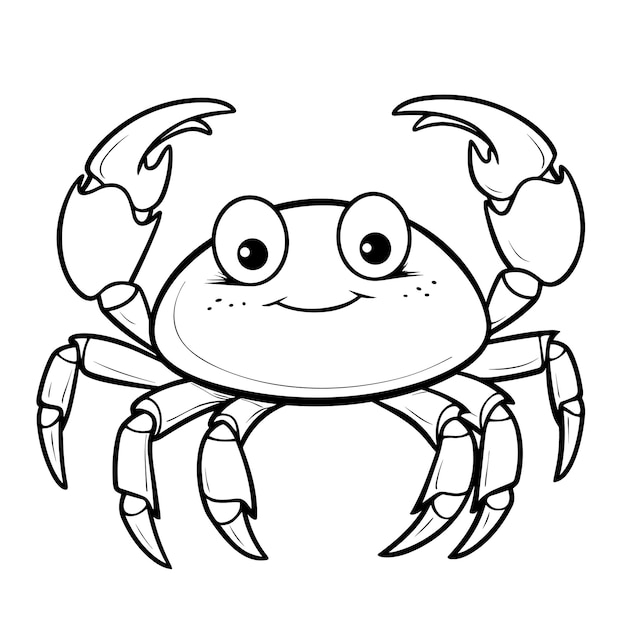 Vector krab kleurplaten vector dieren