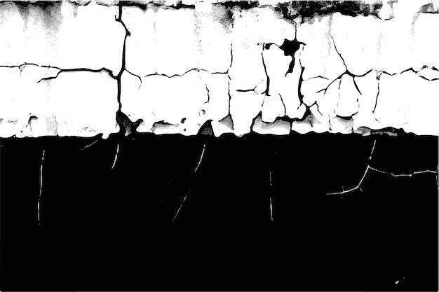 Kraken in een muur Vector grunge gekraakte textuur achtergrond grunge ontwerp kraken textuur agtergrond
