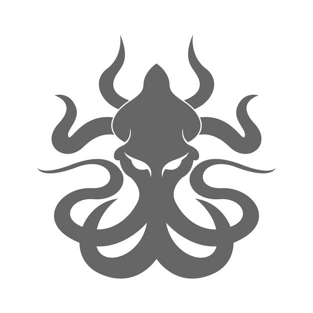 Vector kraken logo icon illustration