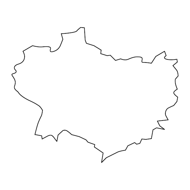 Krapina Zagorje sounty map subdivisions of Croatia Vector illustration