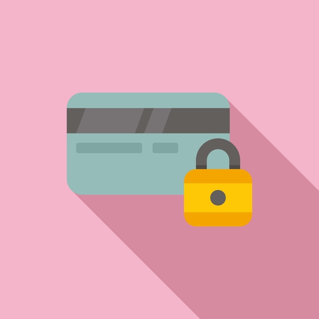 Krediet geld icoon platte vector Kaart fout Dienstbank