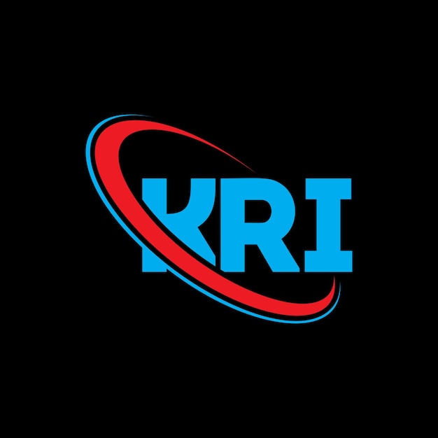 Vector kri logo kri letter kri letter logo design initials kri logo linked with circle and uppercase monogram logo kri typography for technology business and real estate brand