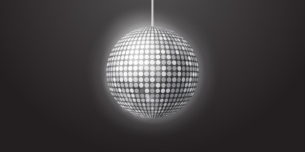 Vector kristallen disco bal