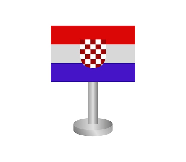 Vector kroatische vlag