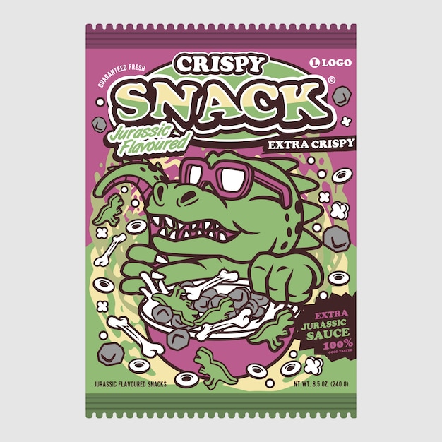 Krokant snack jurassic smaak