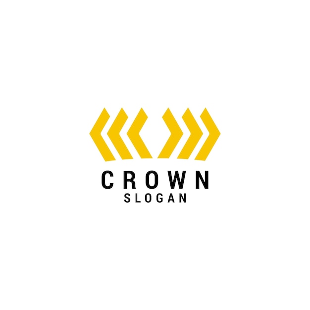 Kroon logo pictogram ontwerp sjabloon luxe premium vector