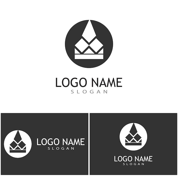 Kroon Logo Template vector pictogram illustratie ontwerp