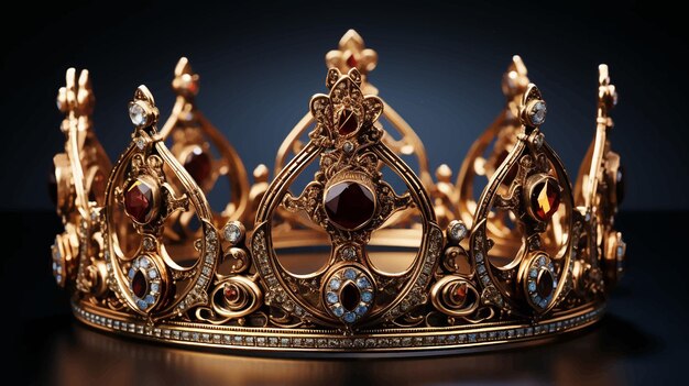 Vector kroon luxe goud glanzende tiara elegantie achtergrond koningin juweel prinses juweel juweel