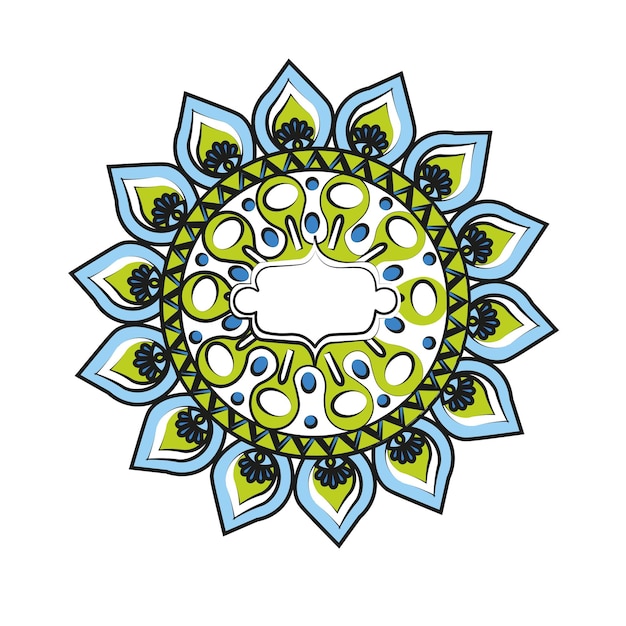 Kruiden mandala sticker