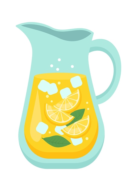 Kruik koude limonade Vectorillustratie