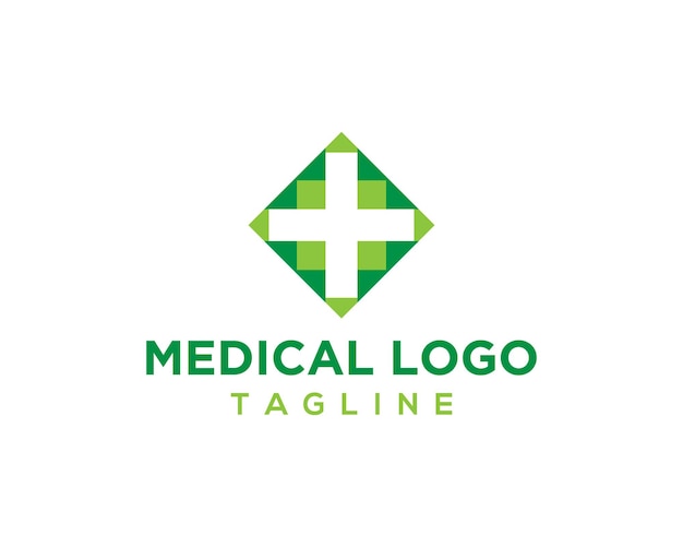 Kruis of plus medisch logo icoon ontwerp sjabloon elementen vector