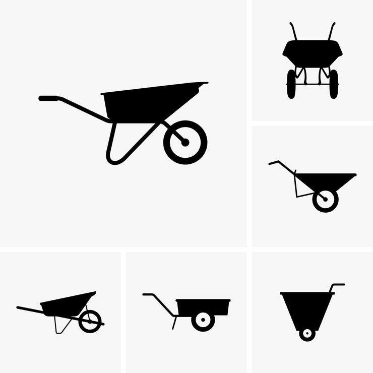 Vector kruiwagenwagens