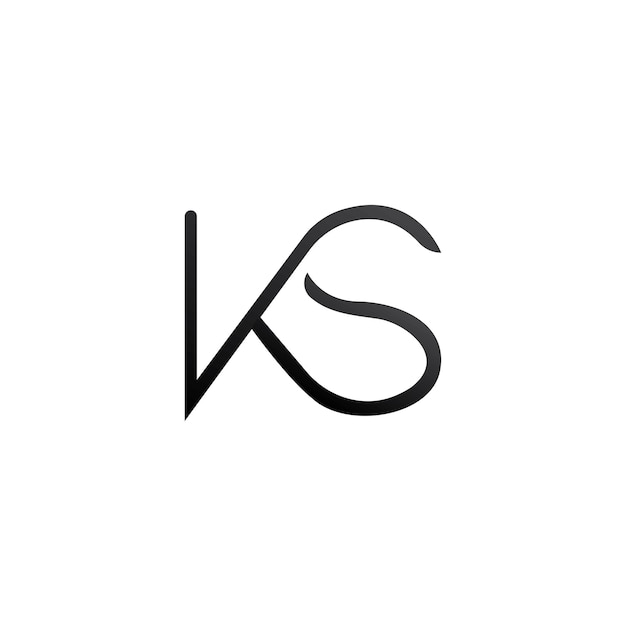 KS letter logo ontwerp