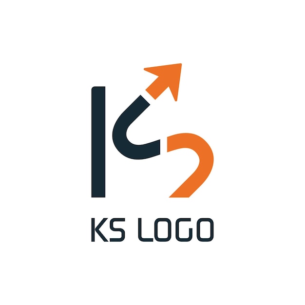 Vector ks modern letter logo