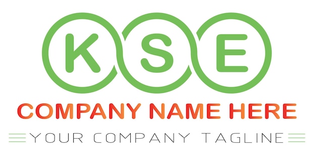 Vector kse letter logo design