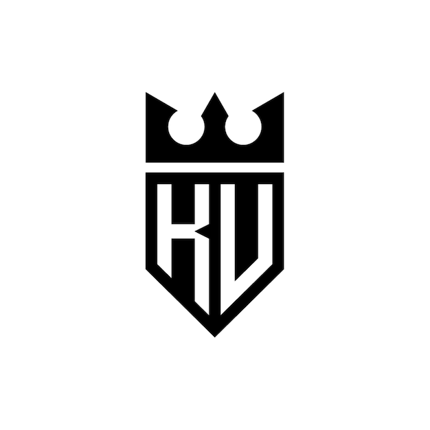 KU monogram logo design letter text name symbol monochrome logotype alphabet character simple logo