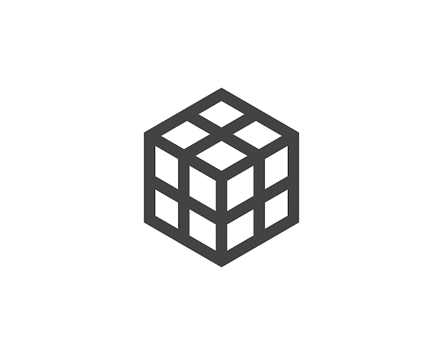 Kubus Logo sjabloon vector pictogram