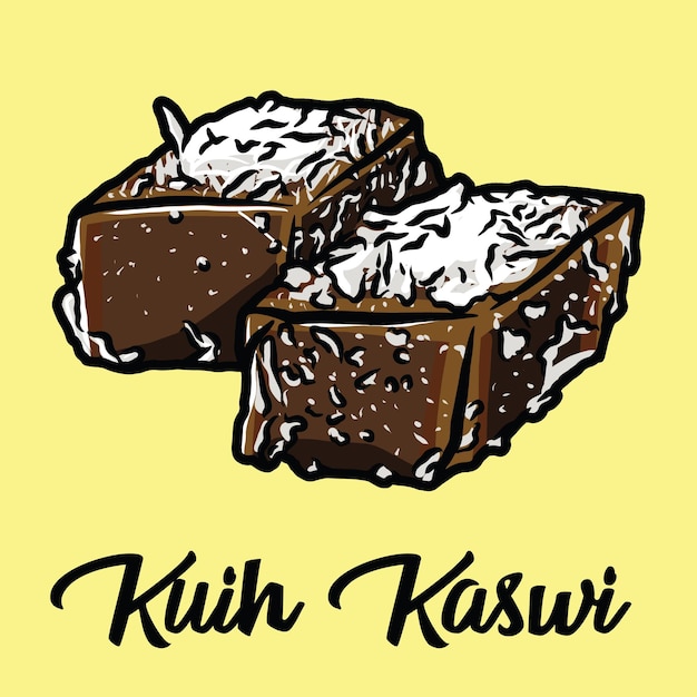 kuih kaswi cartoon vectorillustratie