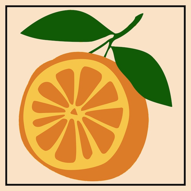 Kumquat color vector illustration