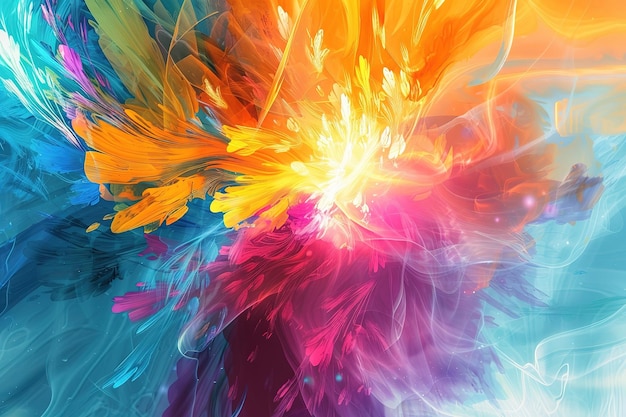 Kunst abstracte achtergrond splash kleurrijke en penseel abstrakte achtergrond