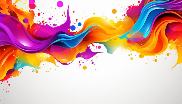 Kunst abstracte regenboog ontwerp drop splatter vector achtergronden illustratie heldere inkt vlek