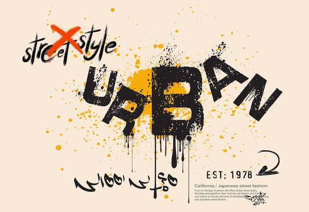 kunst graffiti stijl slogan stedelijke graffiti T-shirt grafieken typografie straatkunst graffiti voor Tee