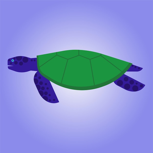 Vector kunst illustratie schildpad