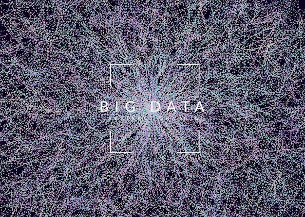 Kunstmatige intelligentie achtergrond Technologie voor big data vis