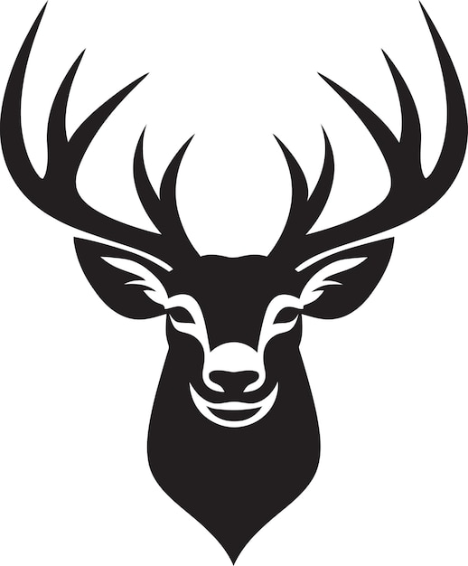Vector kunstzinnige deer-logo-ontwerpen voor creatieve merkidentiteit