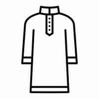 Vector kurta icon