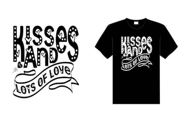 Kus typografie tshirt ontwerp