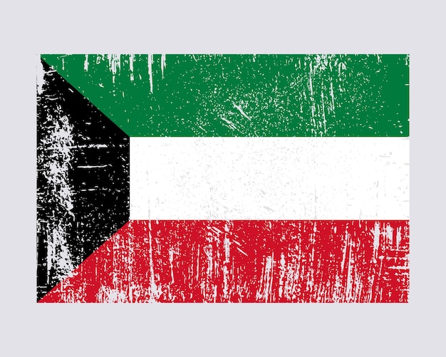 Vector kuwait flag vector