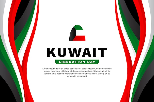 Evento di sfondo del giorno della liberazione del kuwait