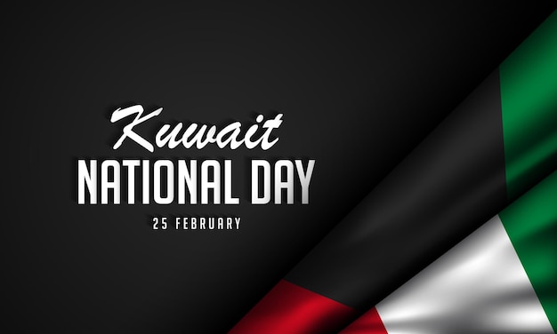 Kuwait National Day Background Design