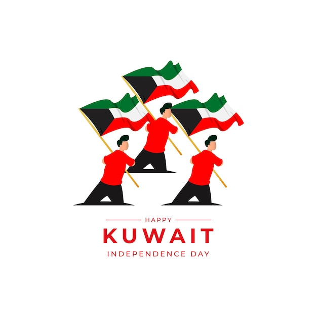 Kuwait national day banner template Independence day celebrations