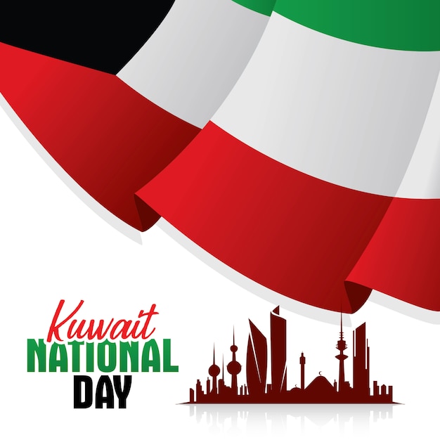 Vector kuwait national day