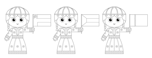 Kuwait  Oman and Qatar National Day Celebration coloring page activity