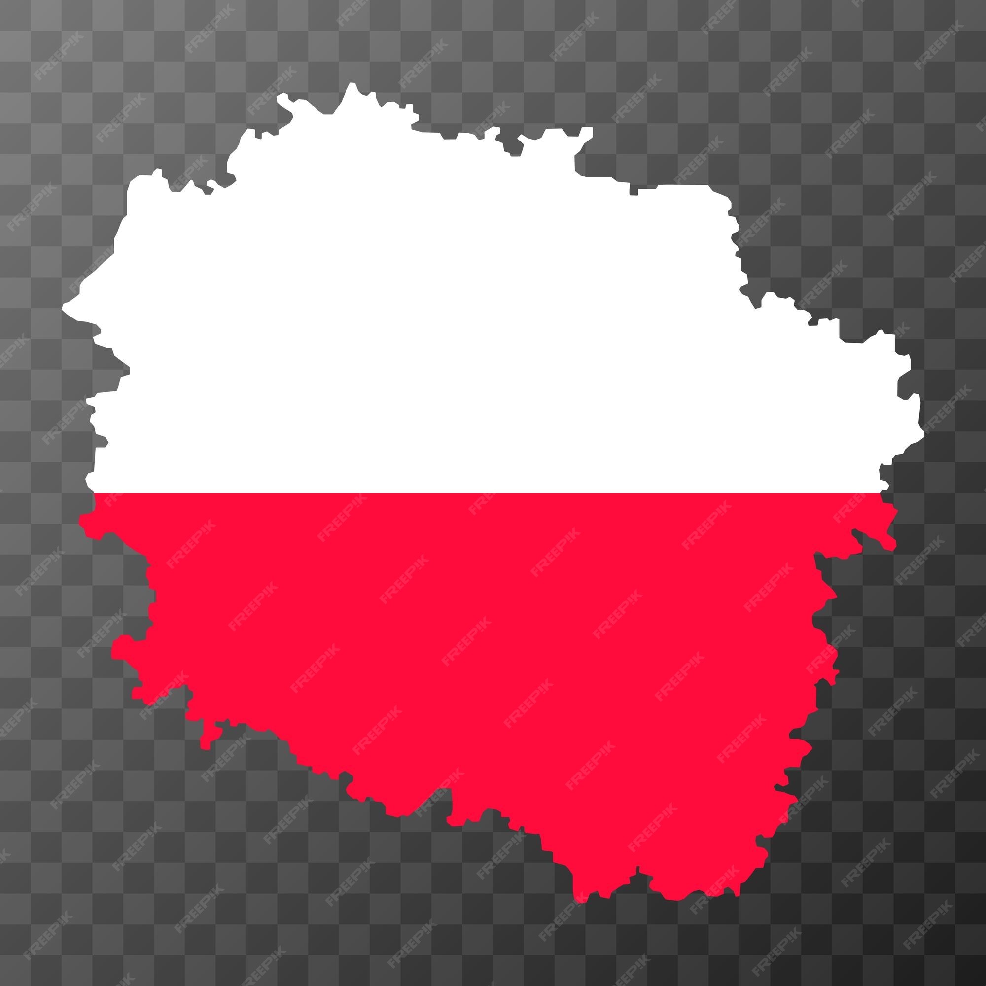 Premium Vector | Kuyavian pomeranian voivodeship map province of poland  vector illustration