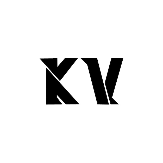 KV モノグラムロゴ デザイン文字 テキスト名 シンボル モノクロロゴタイプ アルファベット文字 シンプルロゴ